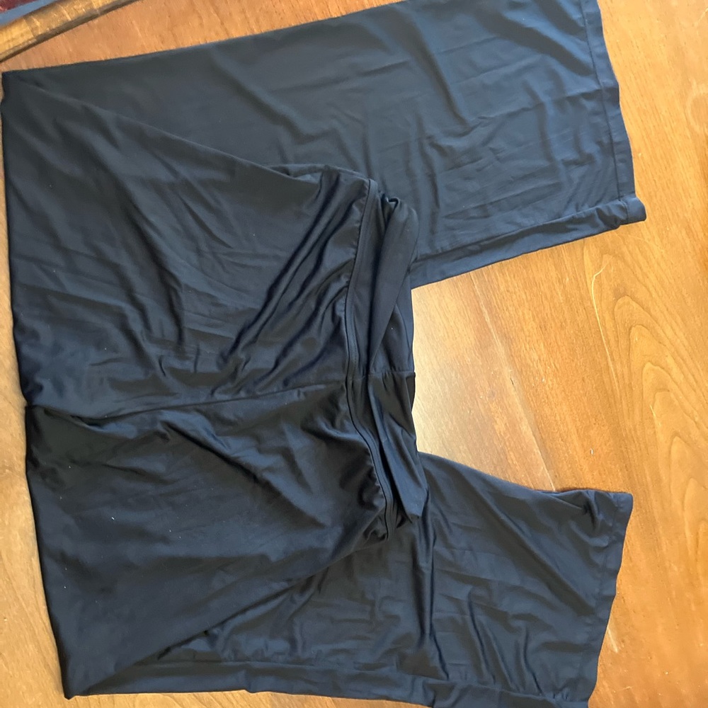 Cabana Life Wide Leg Pants/ Nylon and Spandex Blend/ Size Small/ Black - Picture 7 of 7